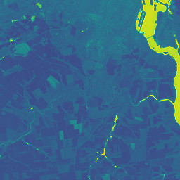 Render Sentinel2 image with NDSI index and viridis colormap